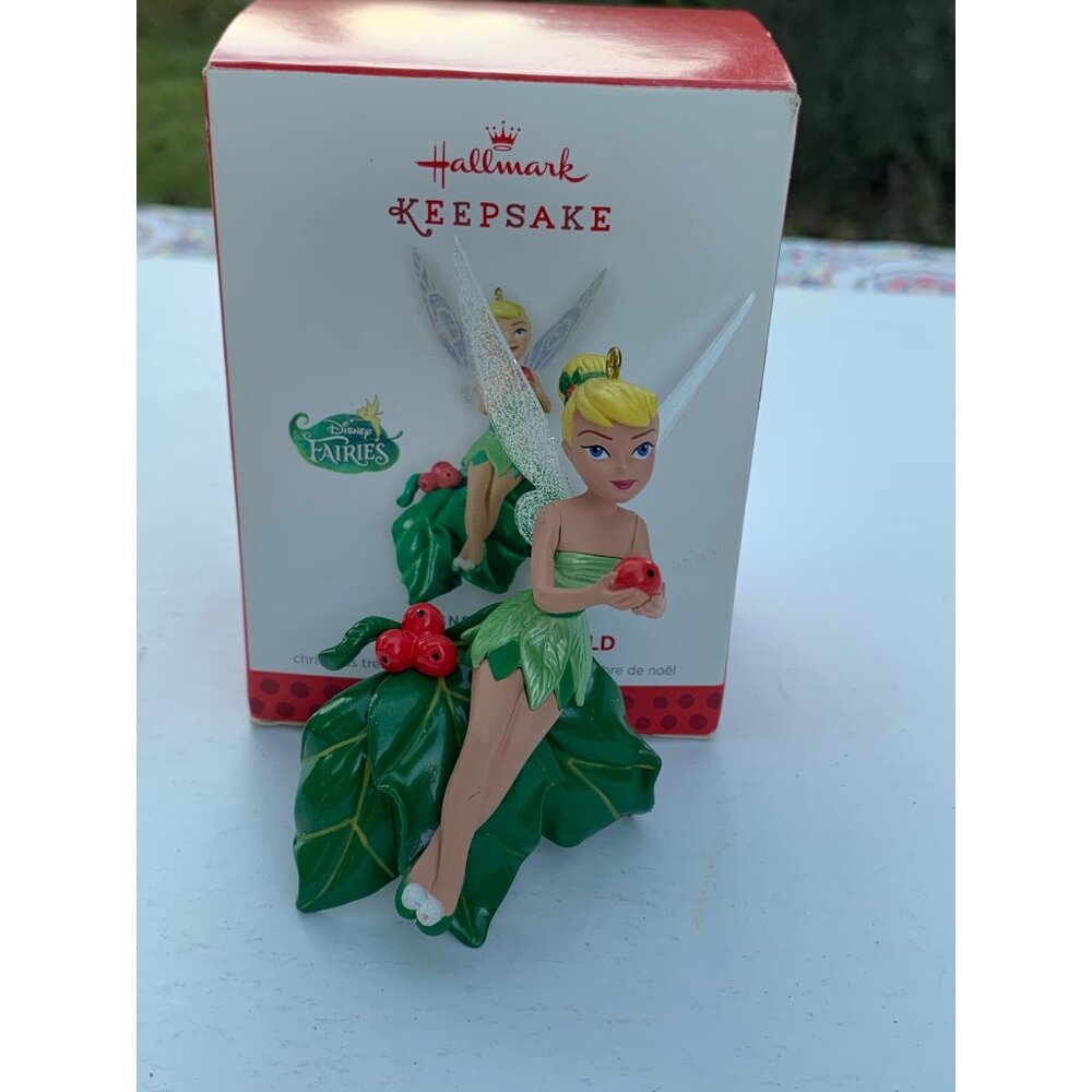 Hallmark Keepsake Ornament 2013 Tinker Bells World Disney Fairies Holly Leaves - Picture 8 of 11